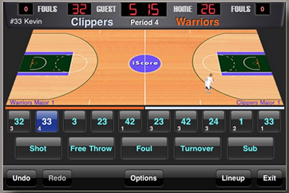 iScore Basketball Scorekeeper screenshot 2