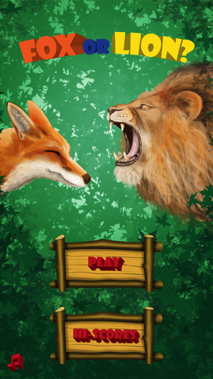 Fox or Lion – test your brain reaction t