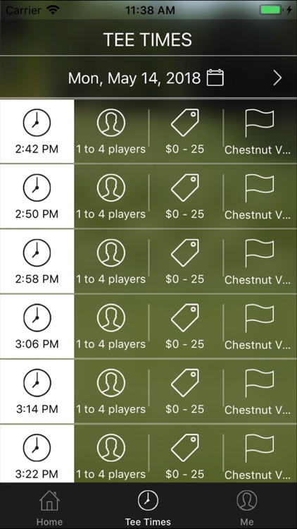 Chestnut Valley Golf Tee Times