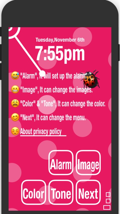 alarm clock.