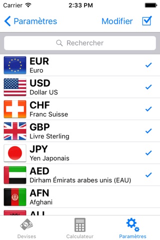 Exchange rate converter screenshot 2