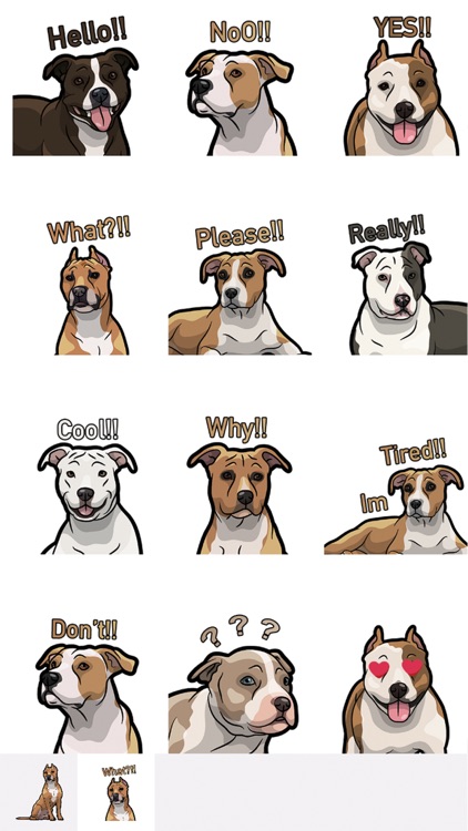 StaffordshireMoji - American Staffordshire Emoji