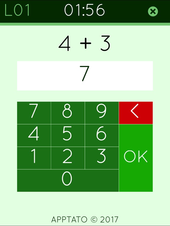 Сложение математика игра 2 на iPad