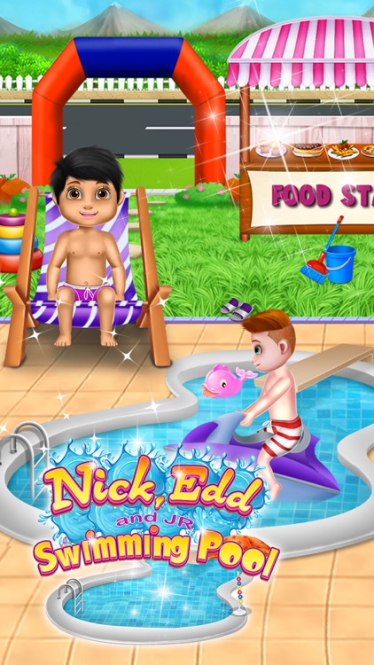 Nick, Edd and JR Swimming Pool