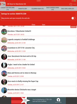 Screenshot 2 24h News for Manchester United iphone