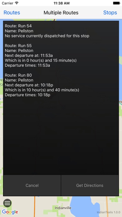 Indian Trails Bus Tracker screenshot 2