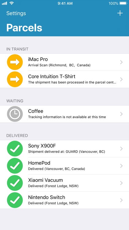 Packtrack: A parcel tracker