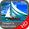 Delaware to Massachusetts HD - GPS chart Navigator
