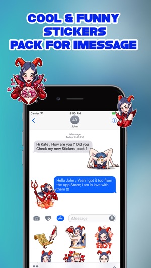 Devil Girl Halloween Stickers(圖2)-速報App