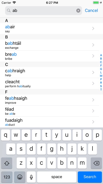 Briathra - Irish Verbs screenshot-0