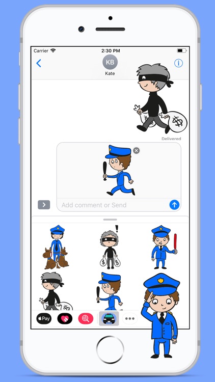 Policeman Funny Stickers