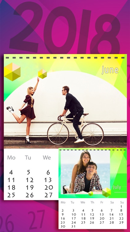 New Year Photo Calendar 2018