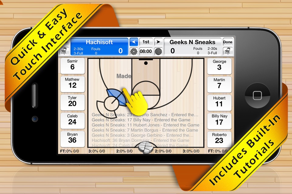 Basketball Stat Tracker screenshot 2