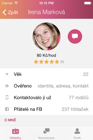 Hlídačky.cz screenshot 2