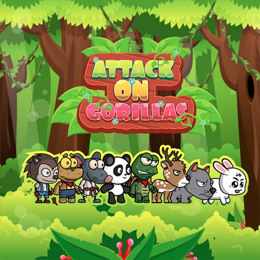 Angry animals attack gorillas icon