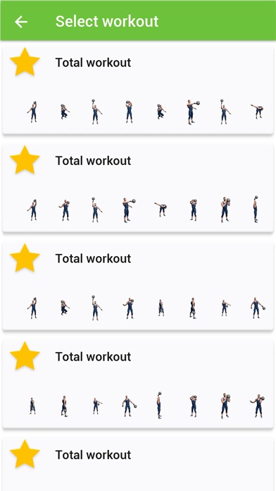 Kettlebell workout for home screenshot 2
