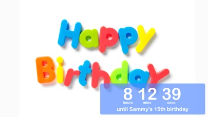 Birthday Countdown review screenshots