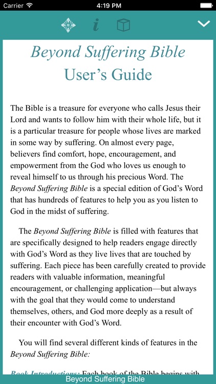 Beyond Suffering Bible screenshot-0