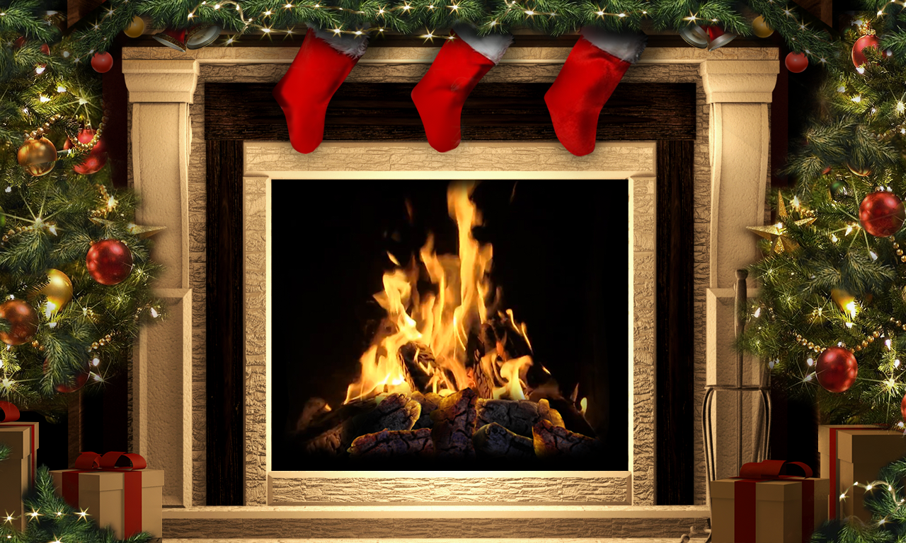 Amazing Christmas Fireplaces