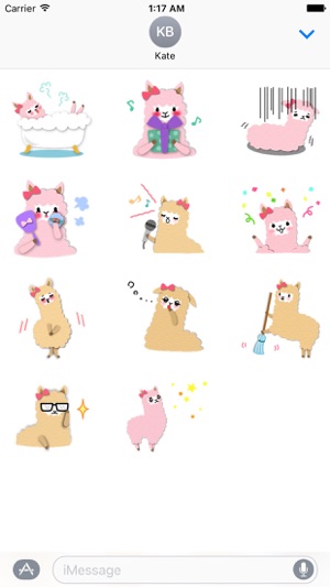 Lovely Alpaca Emoji Sticker(圖3)-速報App