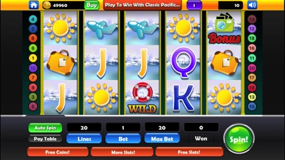 Slots: Classic Pacific Blue screenshot 2