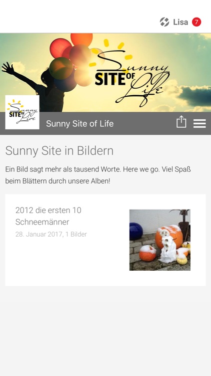 Sunny Site of Life