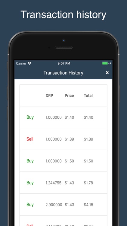 Balance Tracker - BTCMarkets