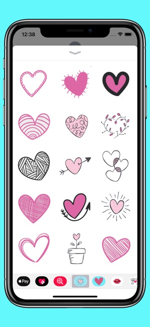 Hand drawn valentine hearts(圖2)-速報App