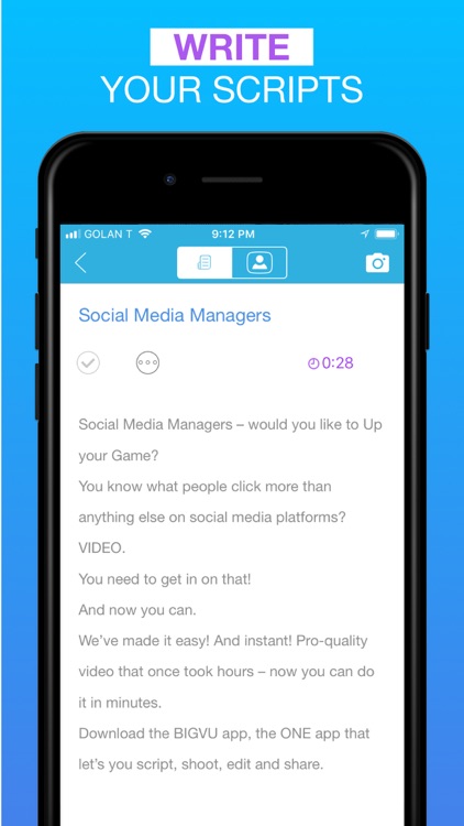 BIGVU - Teleprompter Pro Lite
