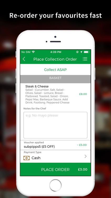 Subway Order Online