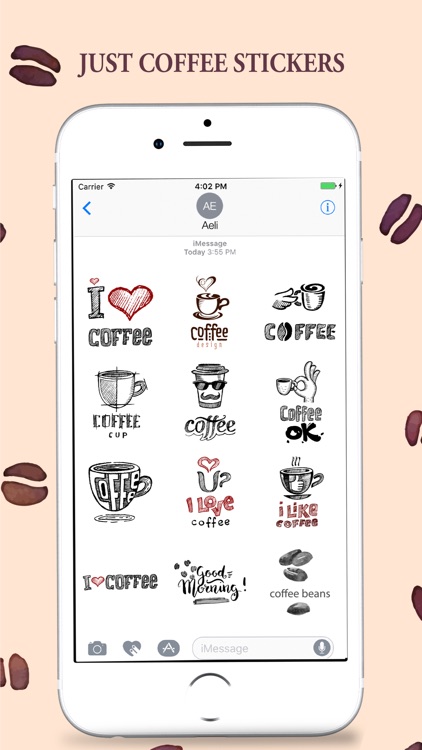 Coffee Stickers Pack for iMessage
