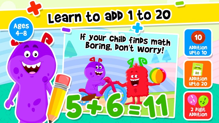 Kids Addition & Subtraction screenshot-0