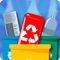 Have fun recycling objects that fall from the sky in different scenarios