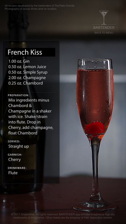 my Bartender app