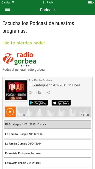 Radio Gorbea screenshot 3