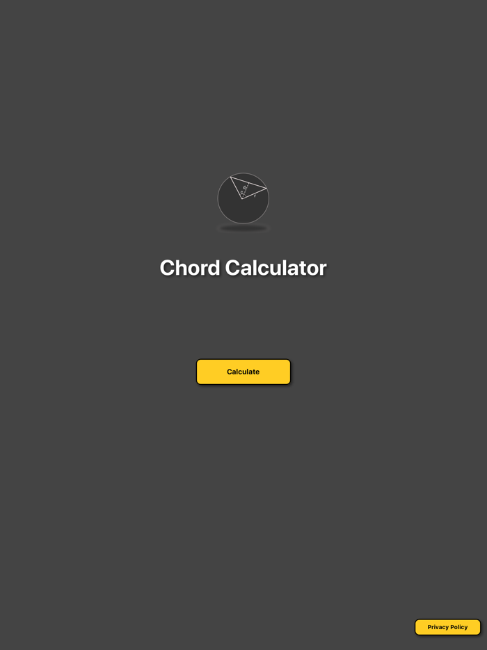 Chord length calculator circle