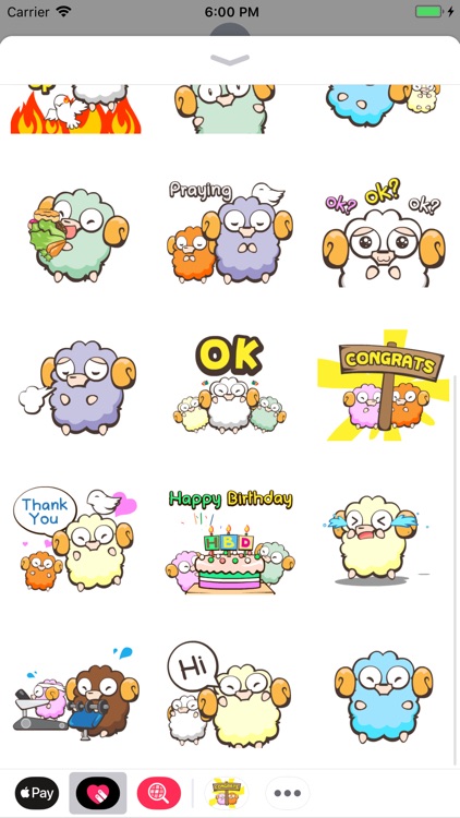 Stuffed Sheep Stickers Pack