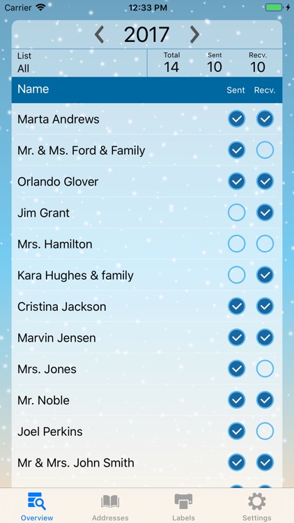 the christmas card list by david breed christmas card list app