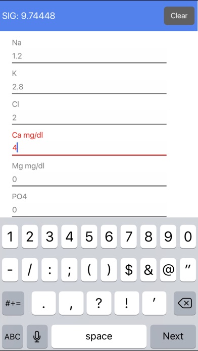 SIG Calculator screenshot 2