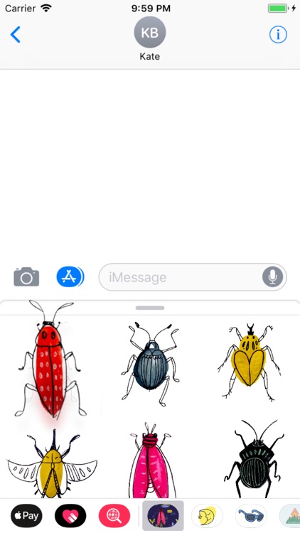 Painted Insects Stickers