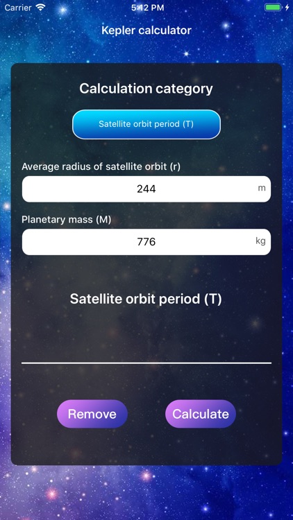 Kepler calculator