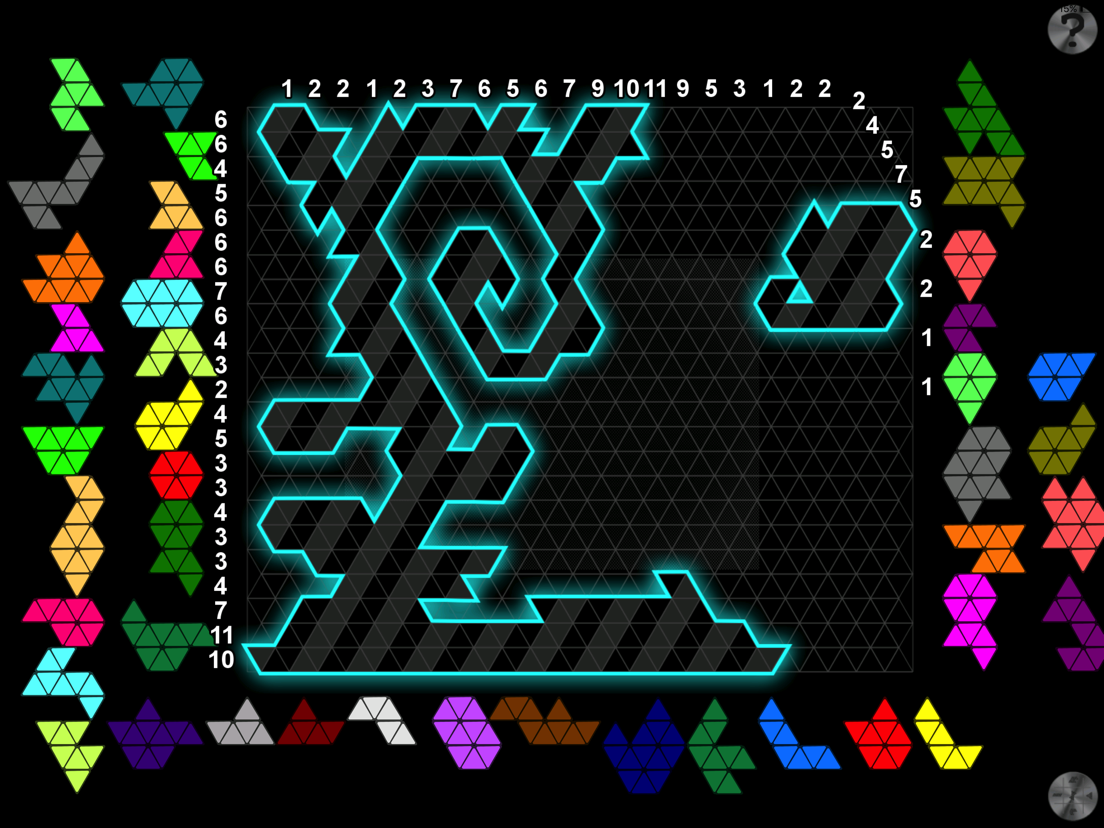 Puzzle Grid Triangles App voor iPhone, iPad en iPod touch AppWereld