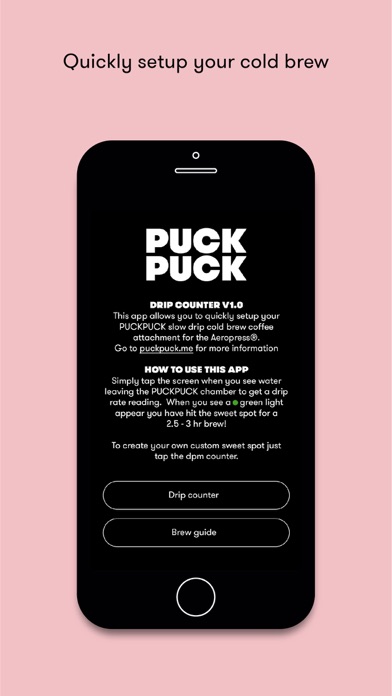 How to cancel & delete PUCKPUCK - Drip Counter from iphone & ipad 1