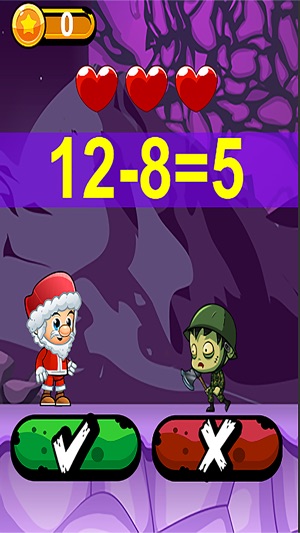 Santa vs Zombie Math 殭屍數學(圖3)-速報App