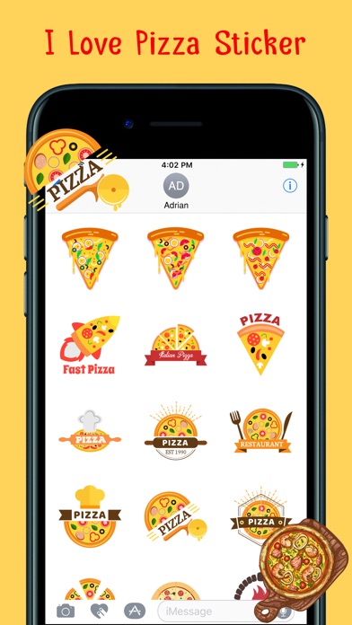 Loving Hot Pizza Stickers screenshot 2