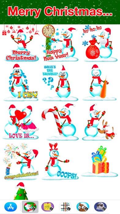 Snowman - Winter cute stickers screenshot 3