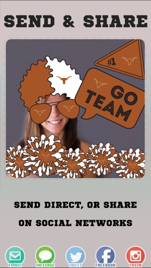 Texas Longhorns Hook Em Photo Booth Stickers(圖4)-速報App