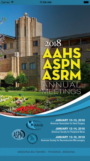 AAHS, ASPN, ASRM, 2018 Meeting