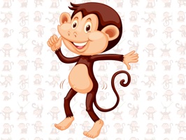 Animated Monkey: Chat Stickers