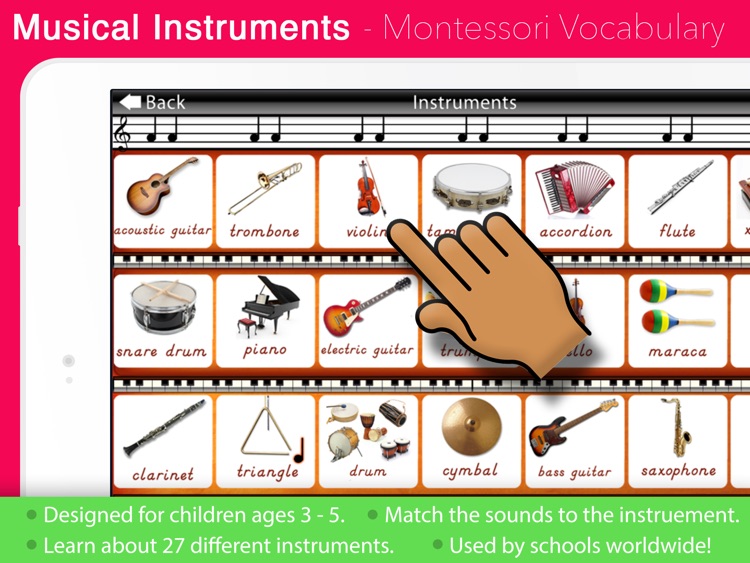 Musical Instruments - Montessori Learning for Kids screenshot-0